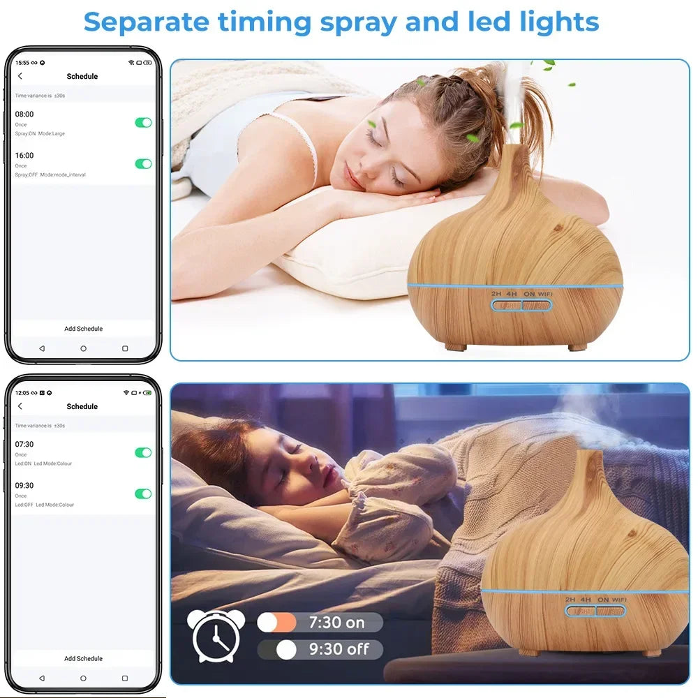 Humidificador Inteligente y Difusor de Aromaterapia WiFi