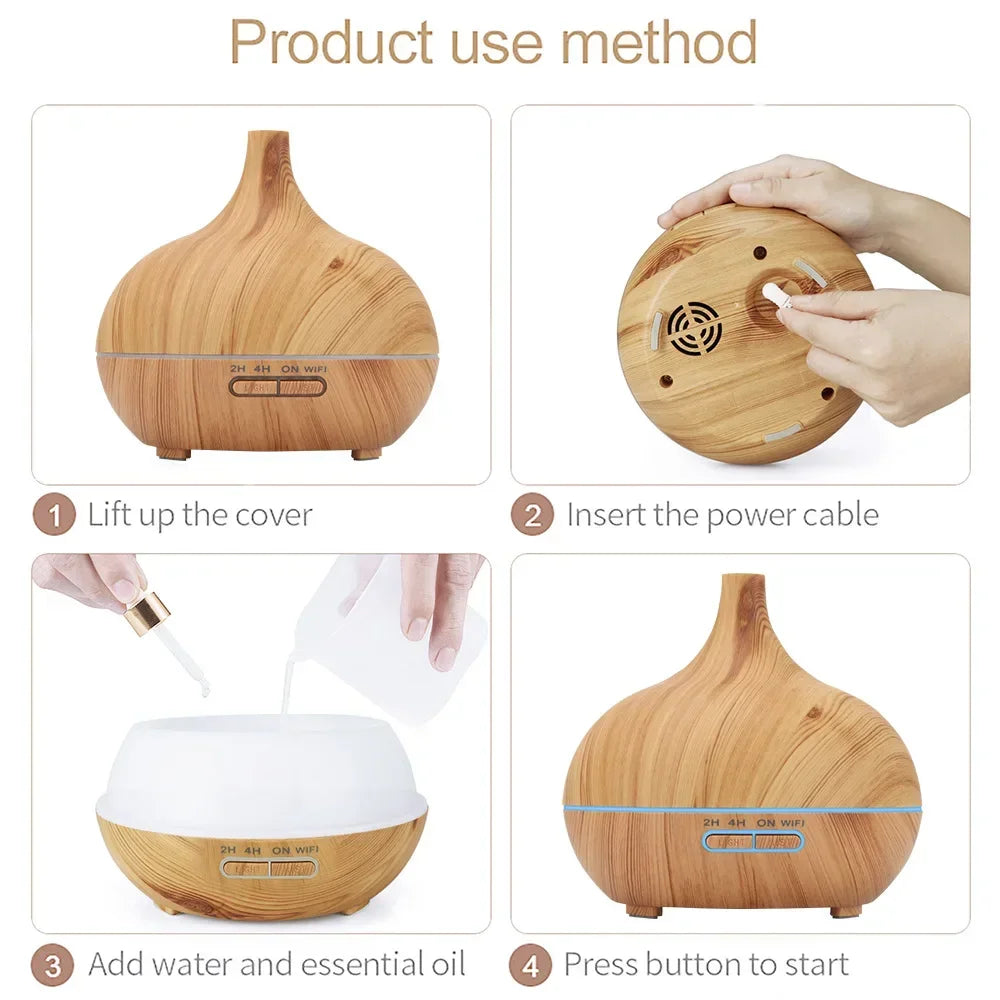 Humidificador Inteligente y Difusor de Aromaterapia WiFi