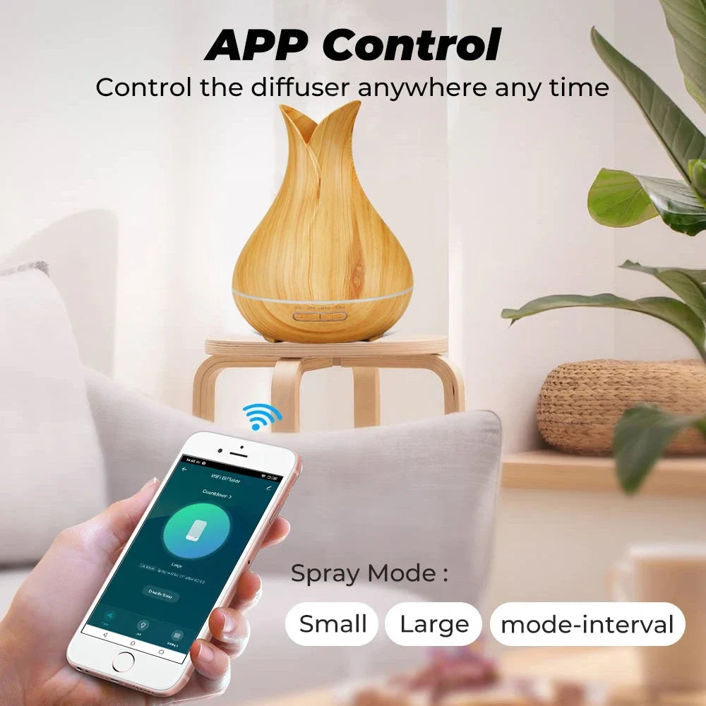 Humidificador Inteligente y Difusor de Aromaterapia WiFi