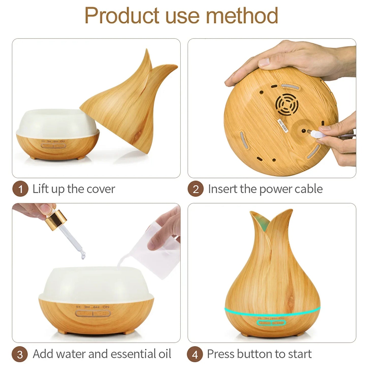 Humidificador Inteligente y Difusor de Aromaterapia WiFi