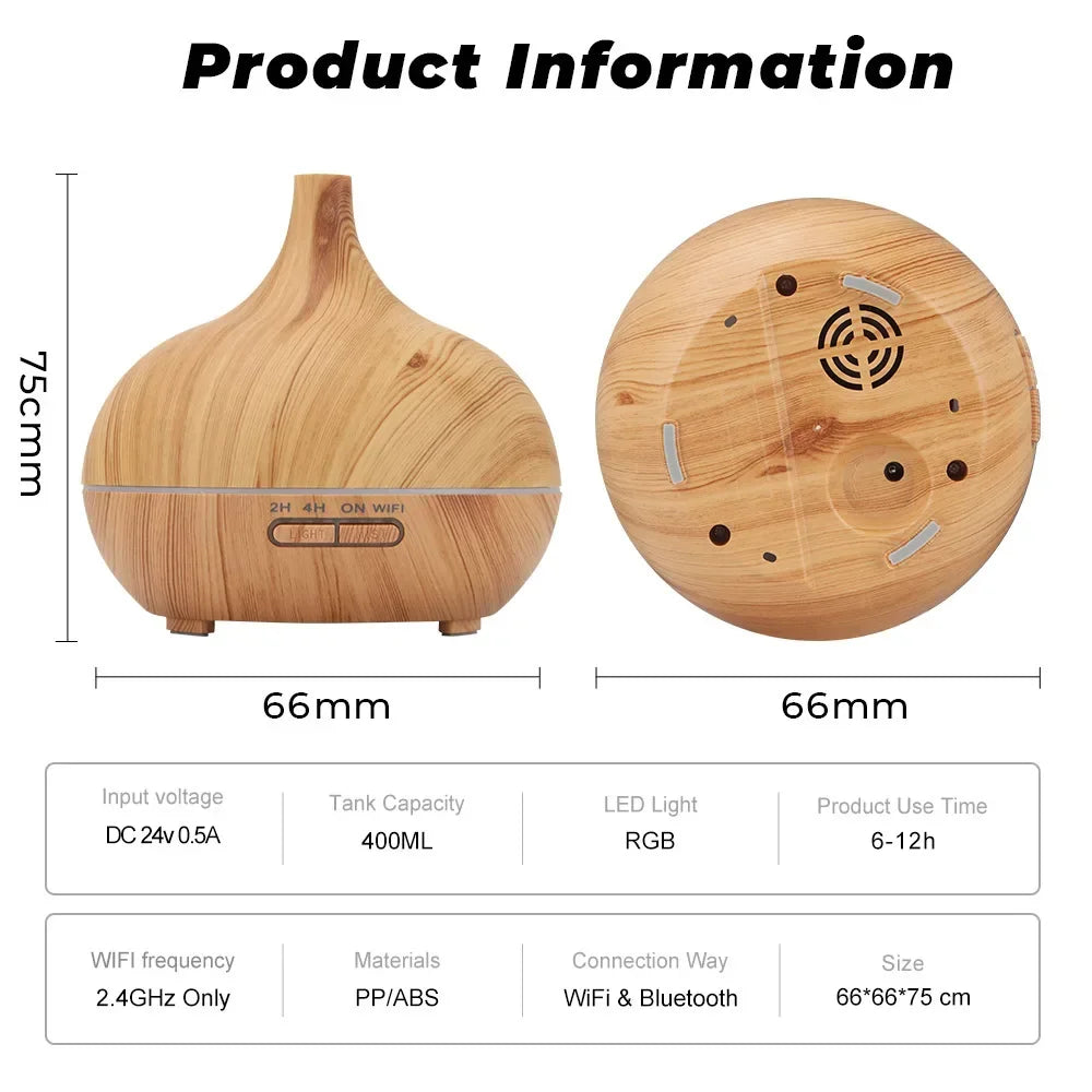 Humidificador Inteligente y Difusor de Aromaterapia WiFi